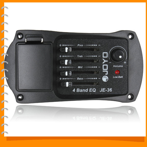 joyo je-36 4 band eq electric guitar bass preamp pickup pick ups with low battery light guitar accessories joyo je-36 4 band eq electric guitar bass preamp pickup pick ups with low battery light guitar accessories
