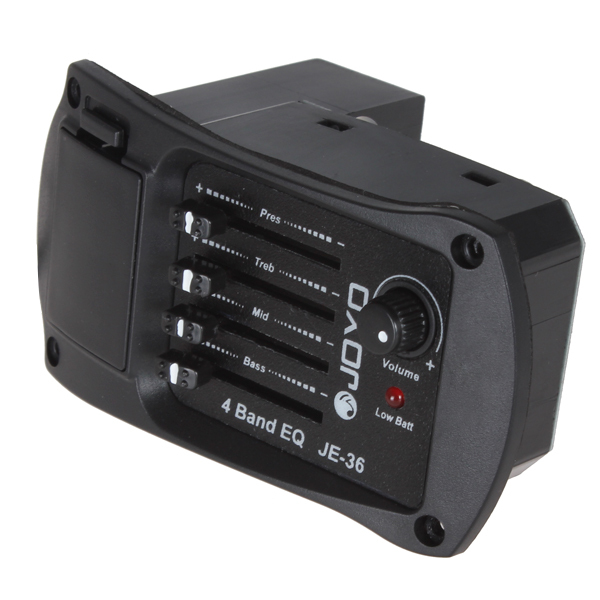 joyo je-36 4 band eq electric guitar bass preamp pickup pick ups with low battery light guitar accessories