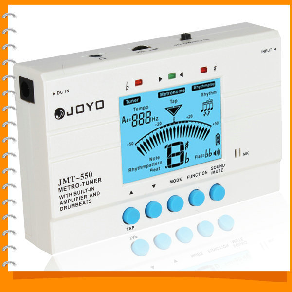 joyo jmt-550 lcd screen digital electronic guitar metro tuner with built-in amplifier and drumbeats joyo jmt-550 lcd screen digital electronic guitar metro tuner with built-in amplifier and drumbeats