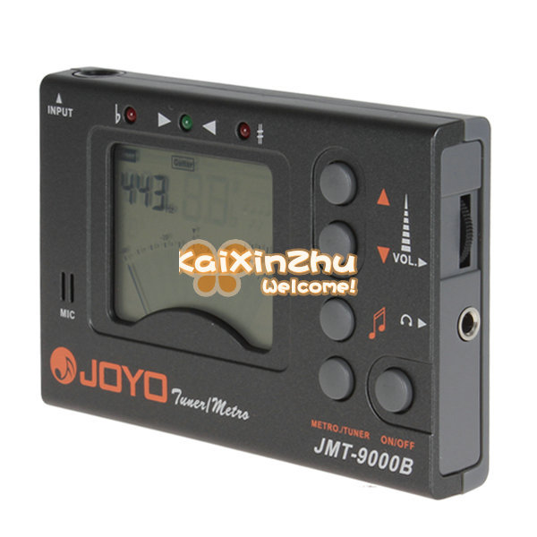 joyo jmt-9000b led indicator 3-in-1 digital electronic motro chromatic guitar tuner for bass violin with pickup backlight lcd