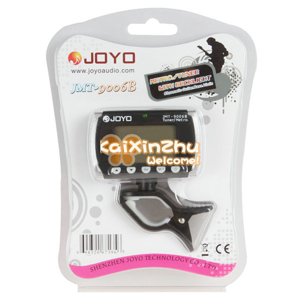 joyo jmt-9006b mini digital eectric guitar violin bass tuner & metronome guitar accessories backlight lcd display