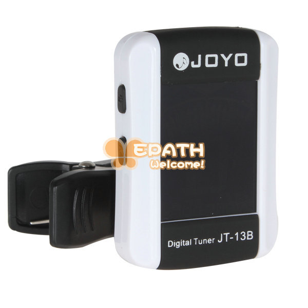 joyo jt-13b mini digital lcd backlight bass guitar clip on tuner guitar accessories for chromatic violin ukulele