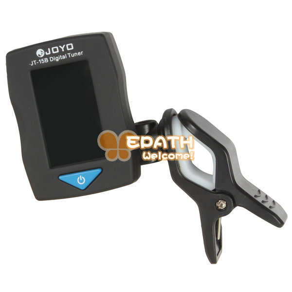 joyo jt-15b mini digital clip on tuner with lcd backlight for guitar bass violin ukulele guitar accessories