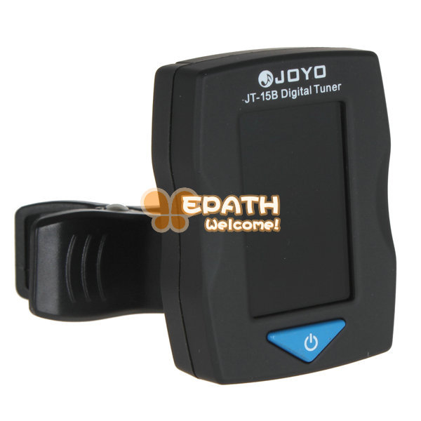 joyo jt-15b mini digital clip on tuner with lcd backlight for guitar bass violin ukulele guitar accessories