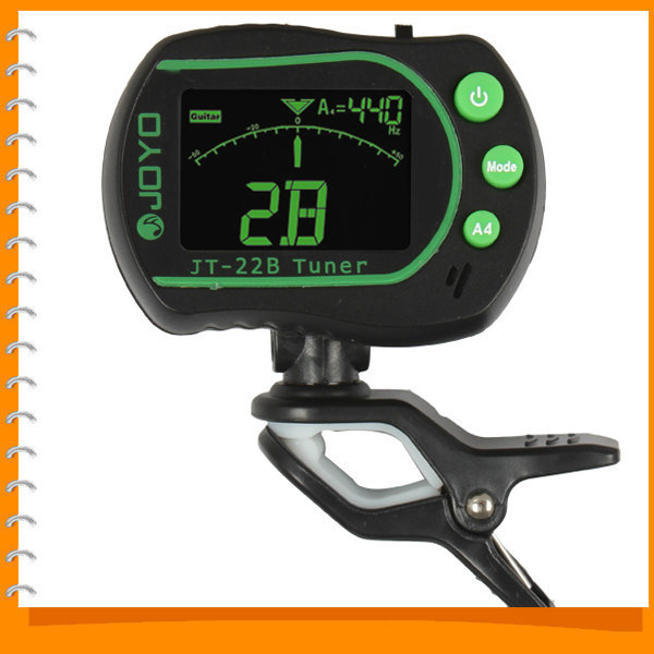 joyo jt-22b -rotating lcd backlight mini digital chromatic guitar clip on tuner with mic guitar accessories joyo jt-22b -rotating lcd backlight mini digital chromatic guitar clip on tuner with mic guitar accessories