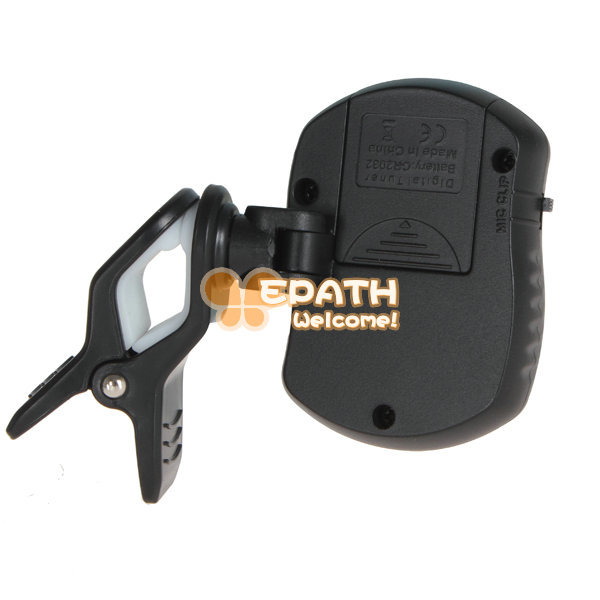 joyo jt-22b -rotating lcd backlight mini digital chromatic guitar clip on tuner with mic guitar accessories