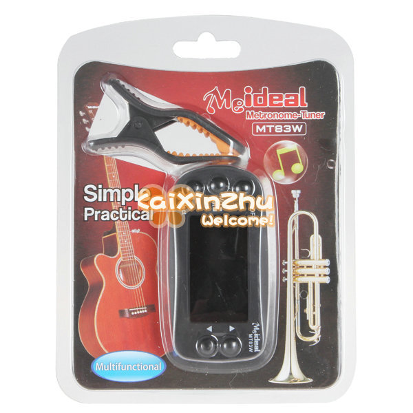 meideal mini digital eectric chromatic bass violin guitar metronome tuner tone generator lcd clip on tuner guitar accessories