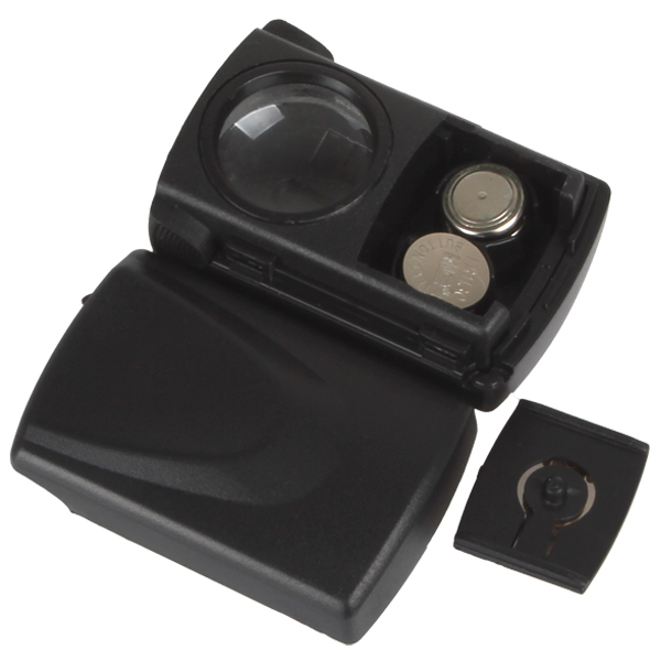 30x pull-type led jewelry loupe magnifier mini pocket jewelry microscope with led light source