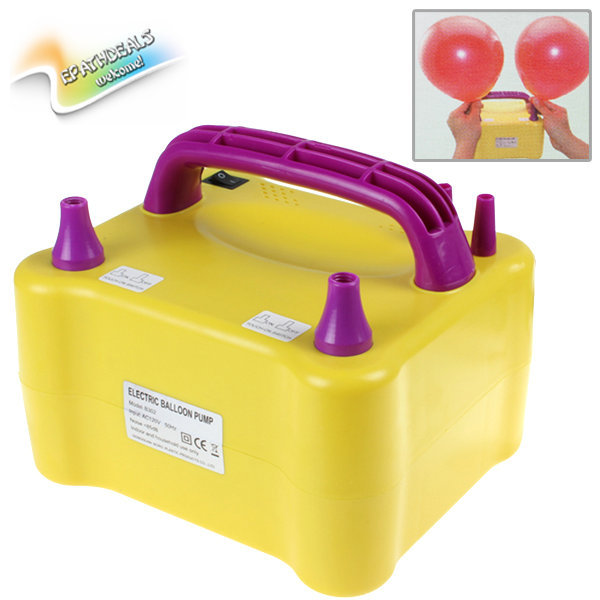 600w electric balloon inflator pump inflatable electric balloon pump household portable air blower with two nozzles dual ports