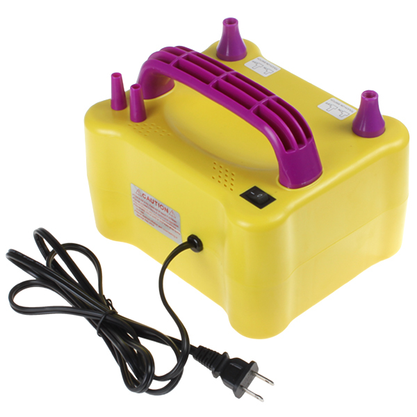 600w electric balloon inflator pump inflatable electric balloon pump household portable air blower with two nozzles dual ports
