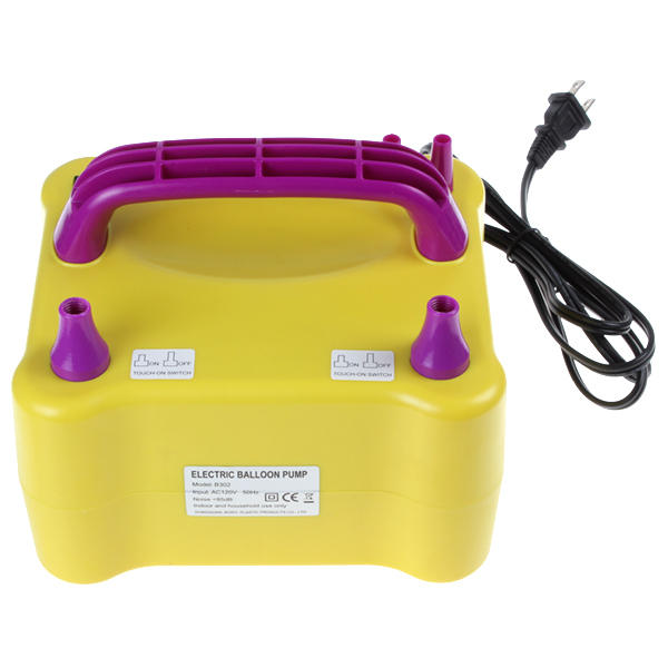 600w electric balloon inflator pump inflatable electric balloon pump household portable air blower with two nozzles dual ports