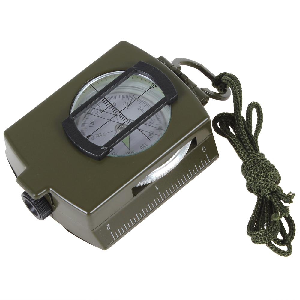 accurate aiming army green compass magnifier military metal compass handheld mini pocket compass for hiking scouting climbing