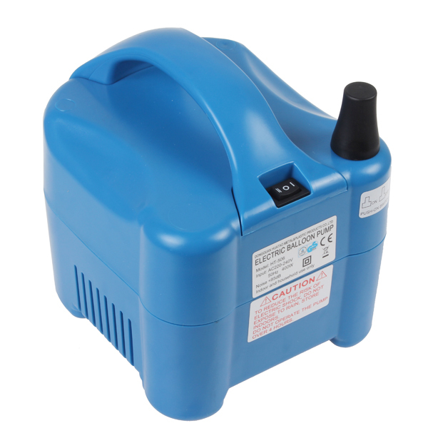 blue 400w household electric balloon inflator pump inflatable electric air balloon pump portable air blower with single nozzle