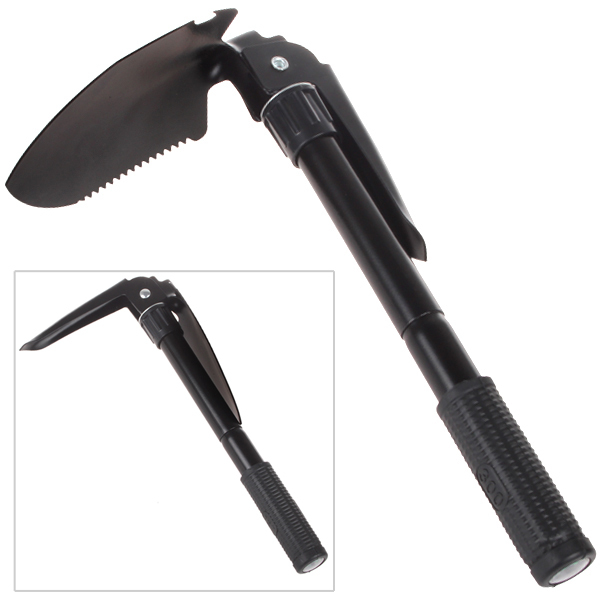 folding multifunctional shovel outdoor camping shovel mini survival trowel tools with snow spade pick saw multifunction