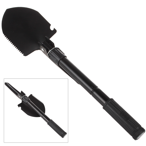 folding multifunctional shovel outdoor camping shovel mini survival trowel tools with snow spade pick saw multifunction