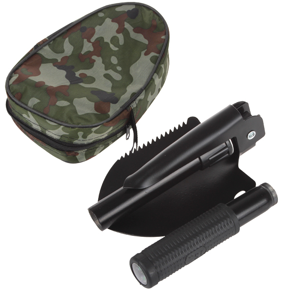 folding multifunctional shovel outdoor camping shovel mini survival trowel tools with snow spade pick saw multifunction
