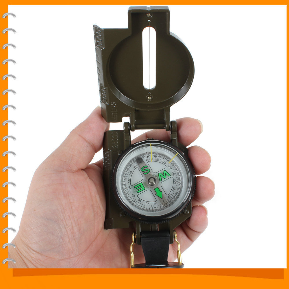 mini foldable army green metal compass handheld military compass with magnifier for hiking / camping / hunting / marching mini foldable army green metal compass handheld military compass with magnifier for hiking / camping / hunting / marching