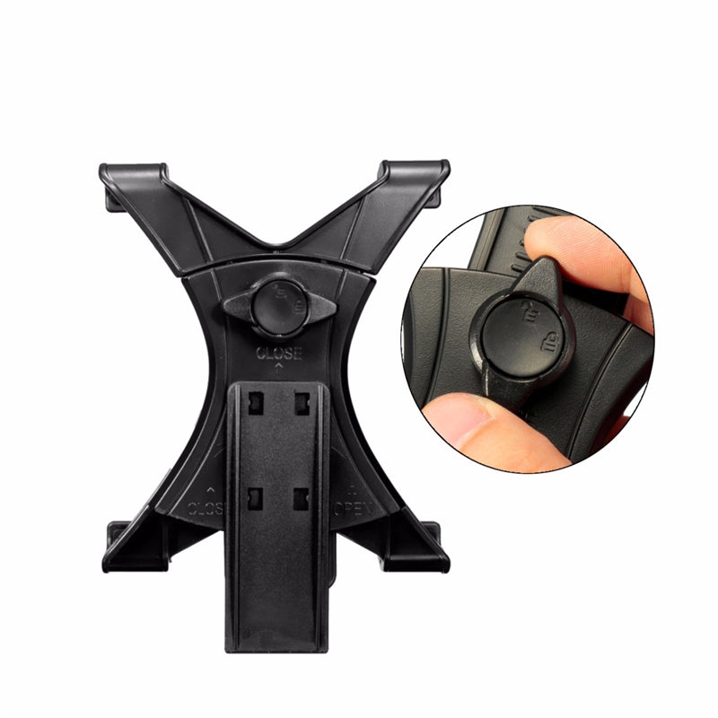 selling plastic tripod mount holder bracket 1/4"thread adapter for ipad 7"~10.1" tablet universal black