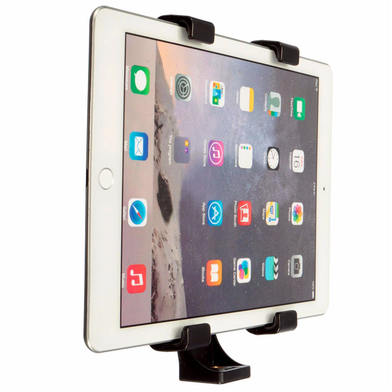 selling plastic tripod mount holder bracket 1/4"thread adapter for ipad 7"~10.1" tablet universal black