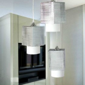 120w pendant light with 3 lights in cubic metal lampshade 120w pendant light with 3 lights in cubic metal lampshade