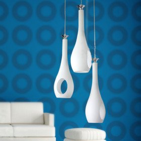 120w pendant light with 3 lights in winebottle shape