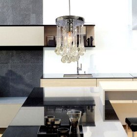 40w modern crystal pendant light