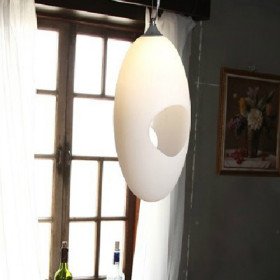 40w pendant light with oval lampshade in warm light 40w pendant light with oval lampshade in warm light