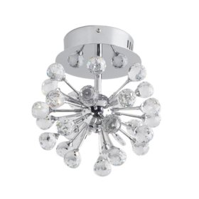 6-light floral shape k9 crystal ceiling light-white 6-light floral shape k9 crystal ceiling light-white