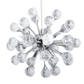 6-light floral shape k9 crystal pendant