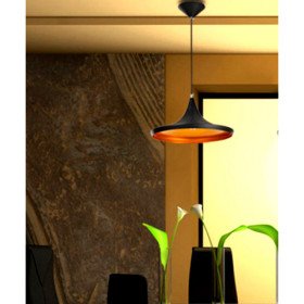 60w streamlined pendant light in black 60w streamlined pendant light in black