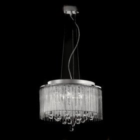 beautiful crystal drop 5-light pendant light with fabric lamp beautiful crystal drop 5-light pendant light with fabric lamp