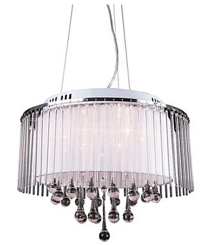 beautiful crystal drop 5-light pendant light with fabric lamp beautiful crystal drop 5-light pendant light with fabric lamp