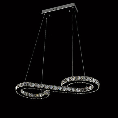 crystal bulb included led pendant, minimalist modern metal plating