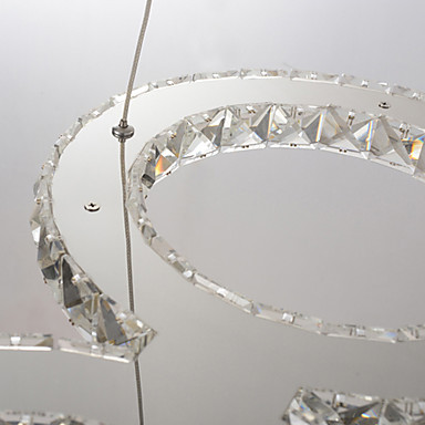 crystal bulb included led pendant, minimalist modern metal plating
