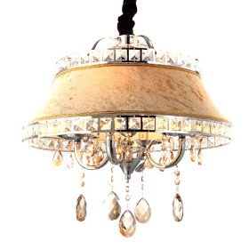 crystal drop contemporary pheuche decorated pendant light 4 lights
