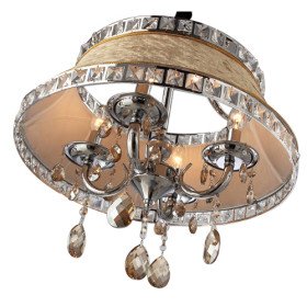 crystal drop contemporary pheuche decorated pendant light 4 lights