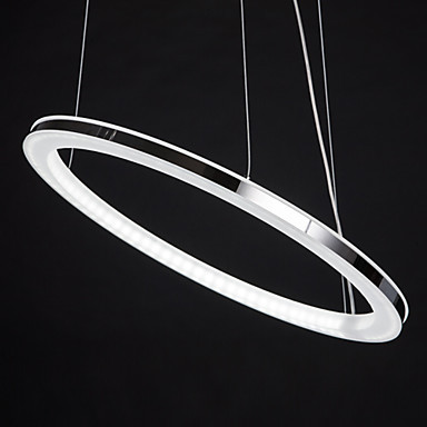 led chandelier, modern round iron acrylic plating led chandelier, modern round iron acrylic plating