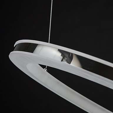 led chandelier, modern round iron acrylic plating
