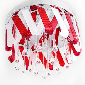 living room contemporary celling light of red and white glass living room contemporary celling light of red and white glass