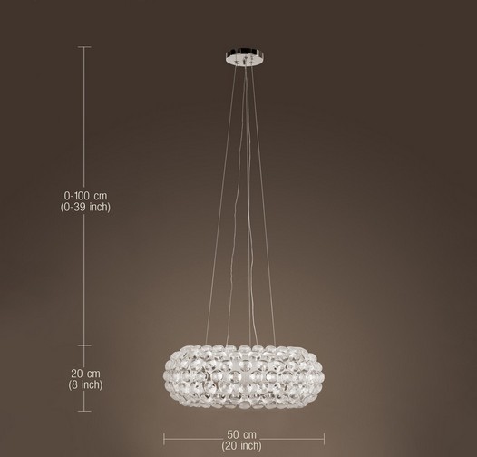 modern crystal lamps in elegant style pendant light