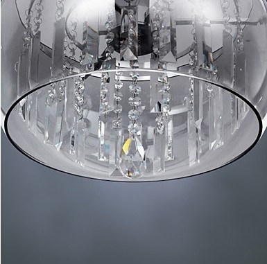 modern crystal pendant light with 3 lights (g9 bulb base)