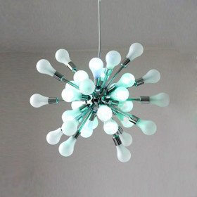 modern pendant light with 16 lights - color changing with remote control modern pendant light with 16 lights - color changing with remote control