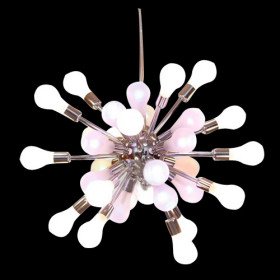 modern pendant light with 16 lights - color changing with remote control