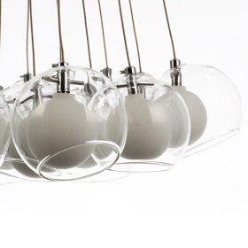 modern pendant light with 19 lights (g4 bulb base)