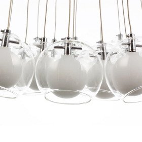 modern pendant light with 19 lights (g4 bulb base)