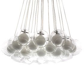 modern pendant light with 19 lights (g4 bulb base)