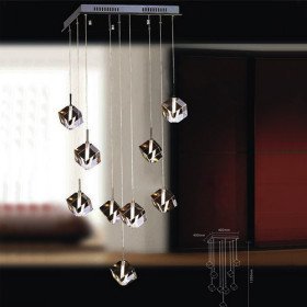 new 180w pendant light with 9 nights in cubic crystal(g4 bulb base) new 180w pendant light with 9 nights in cubic crystal(g4 bulb base)