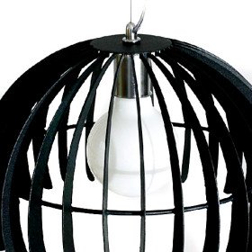 new 60w pendant light in black semicircular lampshade (e27 bulb base)