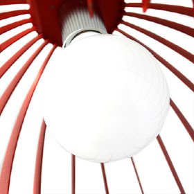 new 60w pendant light in black semicircular lampshade (e27 bulb base)