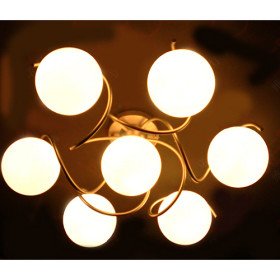 new modern iron 7-light glass ceiling light new modern iron 7-light glass ceiling light